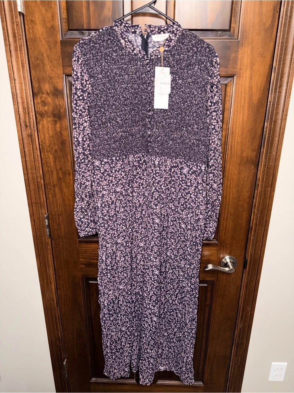 NWT- Free People Saint Helena  Floral Wide-Leg Jumpsuit - Purple